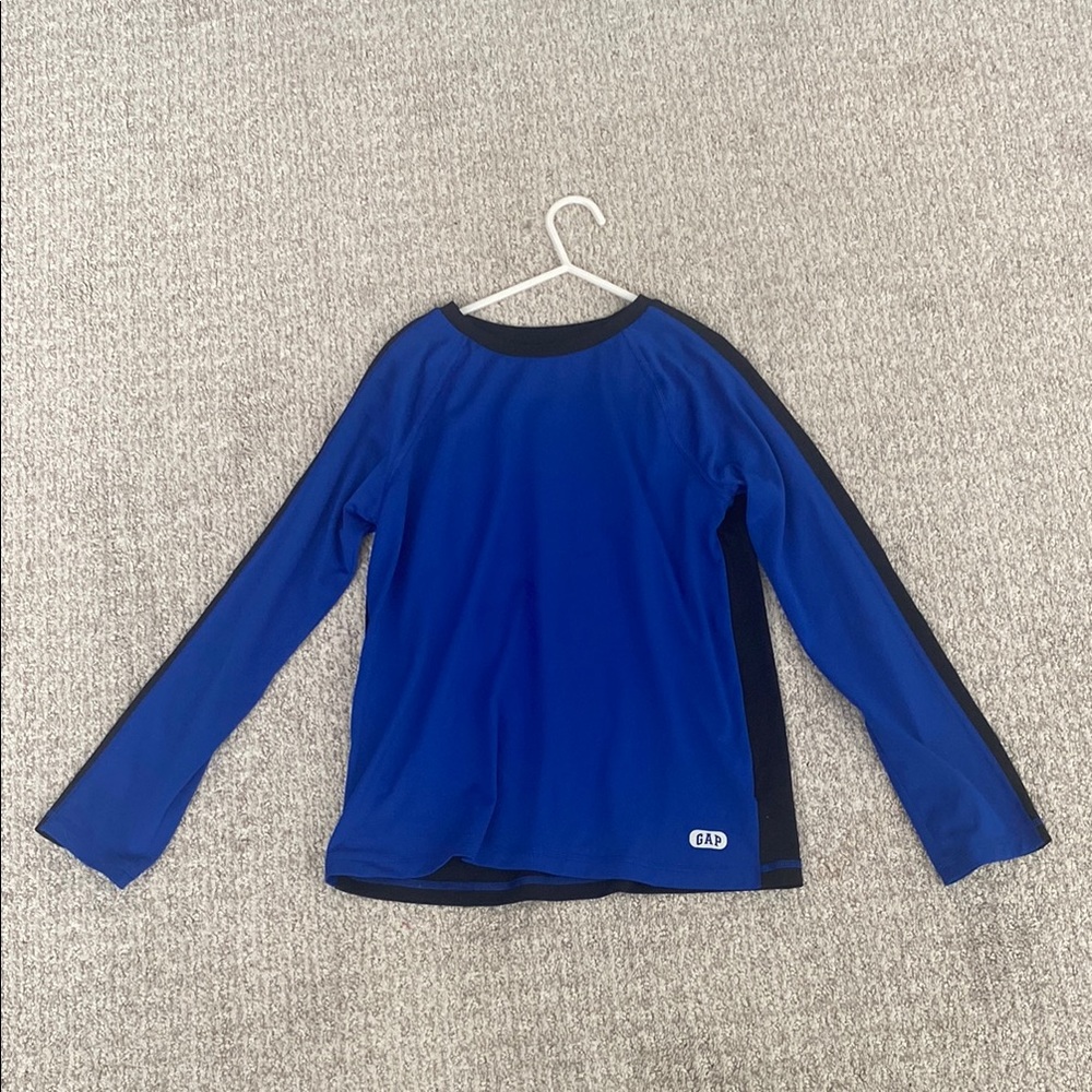 Gap Fit Size Large Athletic Dry Boys Long Sleeve Tee